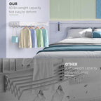 Drying Rack Clothing, Clothes Drying Rack Wall Mounted, Laundry Drying Rack - Image 9