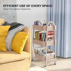 EAGMAK 3 Tier Utility Rolling Cart, Metal Storage Cart - Image 7