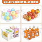 12 Pack Large Clear Plastic Storage Bins, Plastic Containers - Image 3