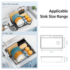 Dish Drying Rack for Kitchen Counter, Space-Saving Dish Rack, Sink Kitchen - Image 8