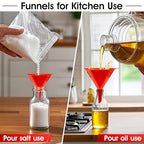 DEDC Oil Funnels, Gas Funnels, Plastic Funnel Set - Image 6
