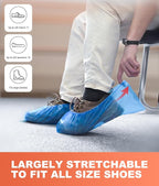 Shoe Covers Disposable – 140 Pack, Roll-Pack CPE Boot Covers, Waterproof - Image 5