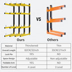 Lumber Storage Rack, Upgrade Cantilever Folding Lumber Rack Wall Mount - Image 3