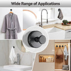 4 PCS Suction Cup Hooks for Shower, Stainless Steel No Drill Towel Hooks - Image 3