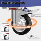 3 Tier Heavy Duty Tool Cart, Mechanic Metal Rolling Tool Carts Work Cart - Image 5