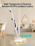 12-in-1 Steam Mop, Fast 15-Sec Heat-Up, 1500W Detachable Handheld Steam Cleaner - Image 2