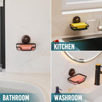 TAILI Soap Holder Bar Dish Suction Cup, Bar Shampoo Rack - Image 2