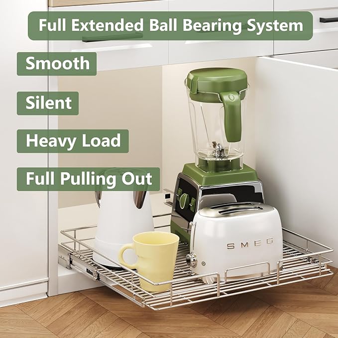 LOVMOR Pull Out Cabinet Organizer 30" W x 21½" D, Kitchen Cabinet Pull Out - Image 2