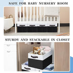 Criusia Large Storage Bins for Shelves 4 Pack, Closet Storage Baskets for - Image 5