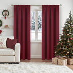 BGment Burgundy Blackout Curtains 90 Inch Long - Image 2