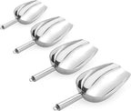 Cedilis 4 Pack Food Ice Scoops, 24oz Stainless Steel Scoop, Heavy Duty Metal by Cedilis