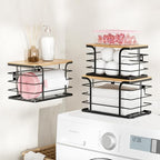 3 Pack Stackable Pantry Organizer, Stainless Steel Trash Bag Holder Dispenser - Image 5