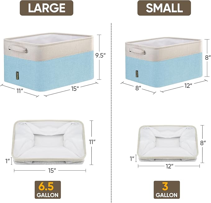 BALEINE 3 Pack Fabric Storage Bins - Image 2