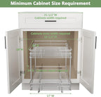 ROOMTEC Pull Out Cabinet Organizer, Kitchen Cabinet Organizer and Storage - Image 3