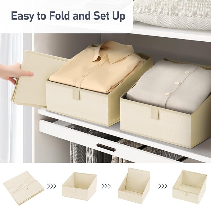 DIMJ Clothing Organizer Storage Boxes - Image 5