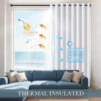 PONY DANCE Pure White Blackout Curtains - Image 3