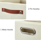3-Pack Foldable Fabric Storage Bins - Image 4