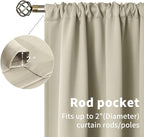 BGment Short Blackout Curtains 36 Inches Length - Image 2
