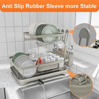 Dish Drying Rack for Kitchen Counter, Two-Tier Dish Rack - Image 6