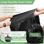 45-50 Gallon Black Trash Bags 120 Count - Image 4