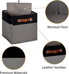 HNZIGE Storage Baskets for Organizing, Square Fabric Storage Cubes Bins 13 x 13 - Image 5