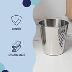 happimess HPM1113D Nolan Modern Classic Smooth Steel 2-Gallon Wastebasket - Image 3