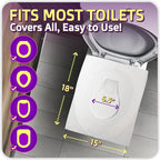 100 Pcs Disposable Toilet Seat Cover - Image 3