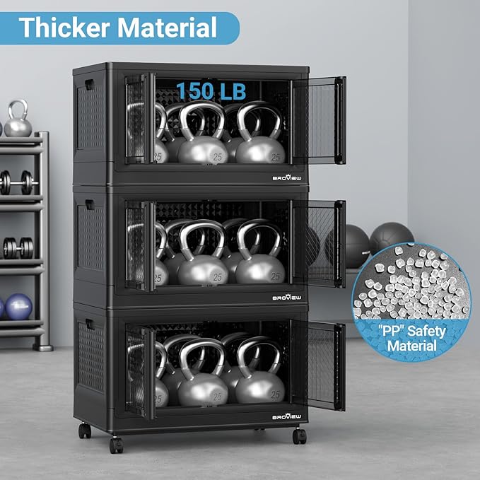 BROVIEW 160Gal Stackable Storage Bins - Image 6