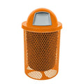 COATEDOUTDOORFURNITURE RDT-ORG Heavy Duty 32 Gallon Round Trash Receptacle by CoatedOutdoorFurniture