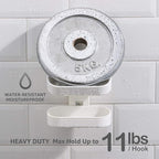 LEVERLOC Soap Dish Holder for Shower Double Layer Suction Cup Wall Mounted - Image 4