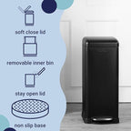 happimess HPM1007B Betty Retro 8-Gallon Step-Open Trash Can - Image 3