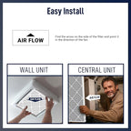 14x25x1 MERV 8 Air Filters 6-Pack, Actual Size 13.7" x 24.7" x 0.75" – - Image 6