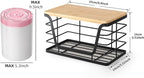 ALOCEO Small Wall Basket, Stainless Steel Adhesive Cabinet Door Organizer - Image 2
