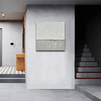 NANKAI art Hand-painted abstract canvas wall art featuring a minimalist design - Image 8