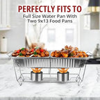 12 Pack Chafing Wire Rack Buffet Stand Chrome Frame - Image 5