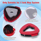 2 Pcs Spin Mop Replacements Scrub Brush and 1 Mop Base - Image 4