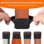 Ezprotekt 16 Pcs Rectangle Black Silicone Chair Leg Floor Protectors, Rectangle - Image 3