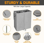 150L Double Laundry Hamper - Image 2