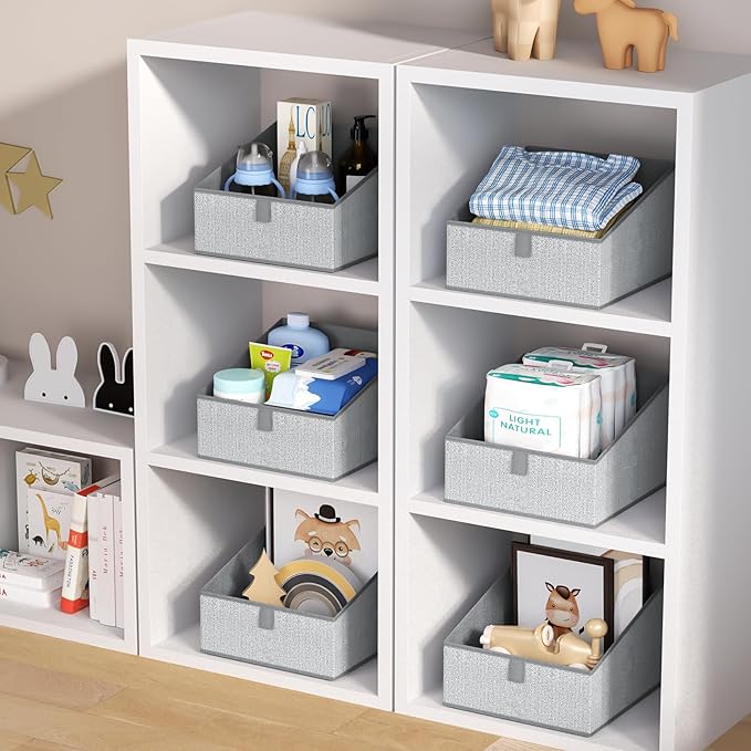 DIMJ Trapezoid Storage Bins, Closet Storage Bins - Image 4