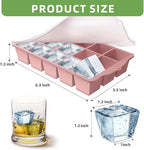 Silicone Ice Cube Tray, 2 Pack Easy-Release Stackable Ice Trays - Image 4