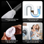 LEIFIDE 10 Pieces Lint Traps for Washing Machine Hose and Cable Ties Set - Image 4