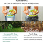 AYOTEE Small Trash Bags 2.6 Gallon Compostable Trash Bags Bathroom Wastebasket - Image 4