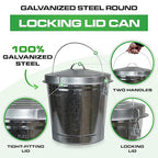 Plexon 10 Gallon Trash Can - Image 3