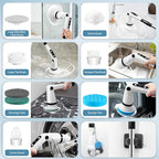 IEZFIX Electric Spin Scrubber, Bathroom Power Shower Scrubber Cleaning Brush - Image 6