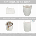 Cotton Rope Laundry Basket Hamper - Image 7