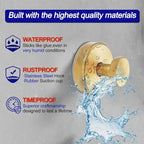 Suction Cup Hooks for Shower, Towel Hooks for Bathroom Window Glass, Bath Robe - Image 3