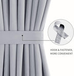 DWCN French Door Curtains – Rod Pocket Thermal Blackout Curtain - Image 2