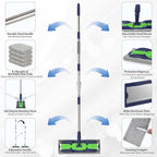 MEXERRIS Microfiber Mops for Hardwood Laminate Tile Floor Cleaning: Stainless - Image 2
