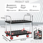 Utility Service Cart 2 Shelf - Image 4