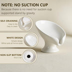 Soap Dish Set, Self Draining Bar Soap Holder - Image 2